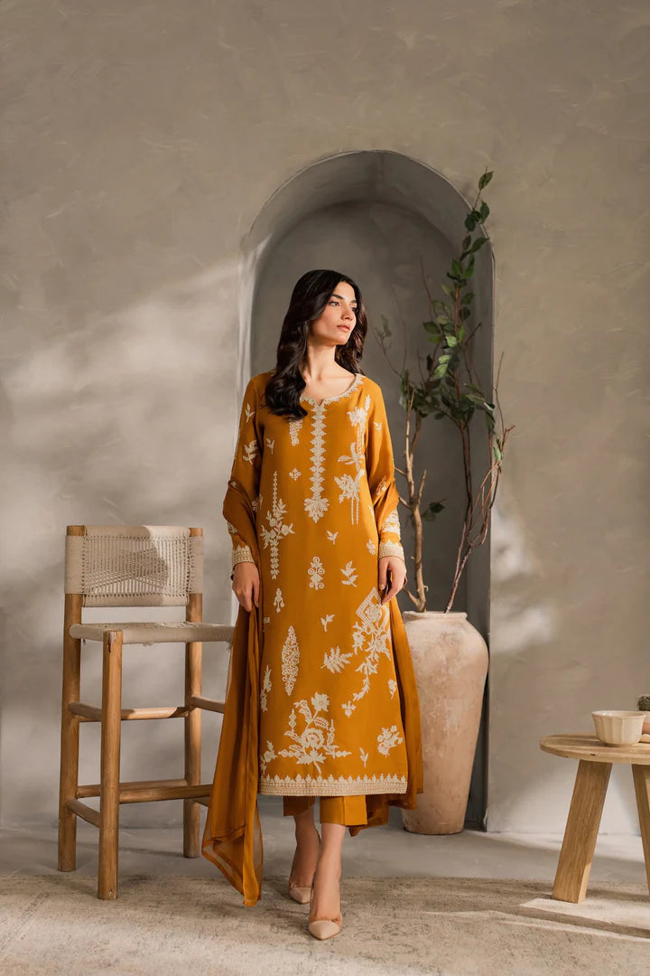 Musturd Embroidery 2pcs